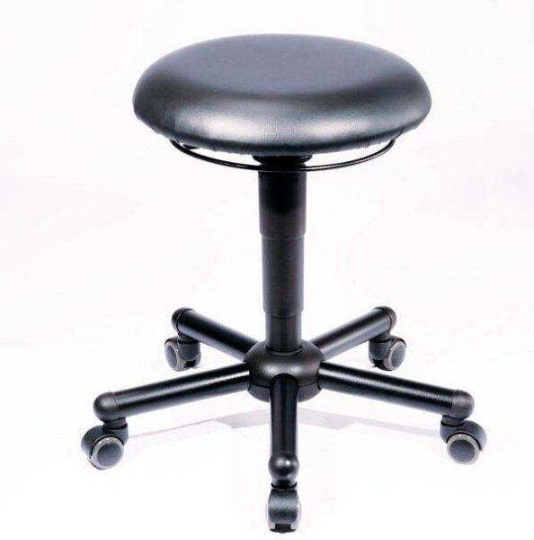 meychair XXL-Bürohocker A19-TR-KL-XXL 10020 schwarz Kunstleder, 1 St.