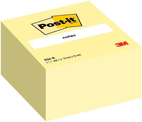 Post-it® Haftnotizen 636B gelb, 1 St.