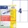AKTION: AVERY Zweckform Etiketten 6601 weiß 105,0 x 148,0 mm, 65 Blatt