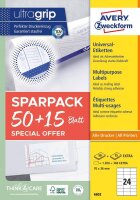 AKTION: AVERY Zweckform Etiketten 6602 weiß 70,0 x...