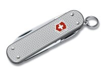 VICTORINOX Schweizer Taschenmesser Classic Alox silber, 1...