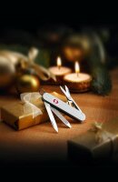 VICTORINOX Schweizer Taschenmesser Classic Alox silber, 1 St.