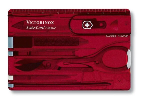 VICTORINOX Multitool SwissCard Classic 0.7100.T, Länge: 82,0 mm, 1 St.