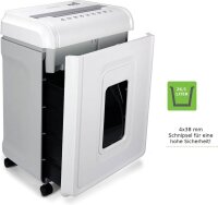 LMG 2280CD Aktenvernichter mit Partikelschnitt P-4, 4 x 35 mm, bis 22 Blatt, weiß