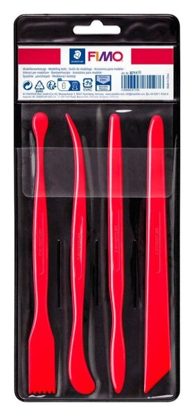 STAEDTLER Modellierwerkzeug rot 4er Set, 1 Pack