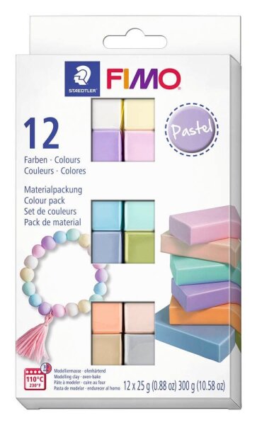STAEDTLER Modelliermasse FIMO® soft Pastel mehrfarbig