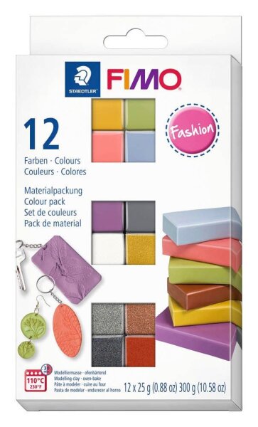 STAEDTLER Modelliermasse FIMO® soft Fashion mehrfarbig  ( 8023 C12-5 )