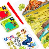 STAEDTLER Modelliermasse FIMO® kids Dino mehrfarbig