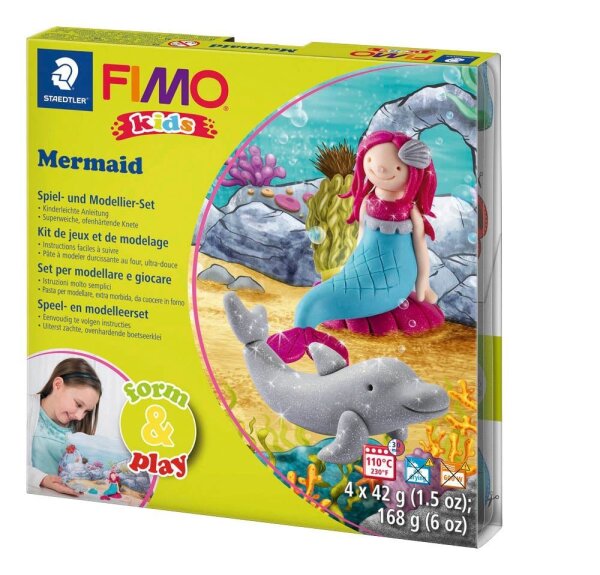 STAEDTLER Modelliermasse FIMO® kids Meermaid mehrfarbig