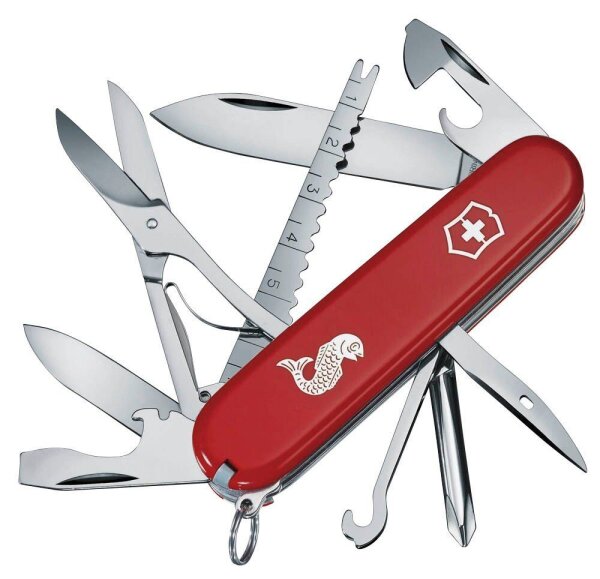 VICTORINOX Schweizer Taschenmesser Fisherman rot, 1 St.