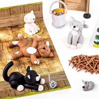 STAEDTLER Modelliermasse FIMO® kids Cat mehrfarbig