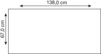 actiforce Tischplatte weiß rechteckig 138,0 x 67,0...