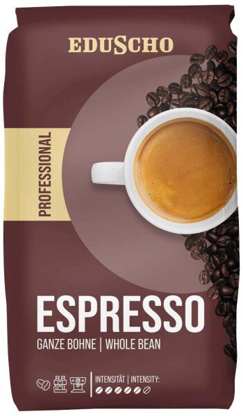 EDUSCHO PROFESSIONALE espresso Espressobohnen, Arabica- und Robustabohnen kräftig, 1 kg