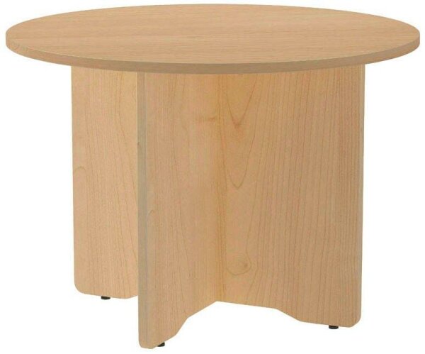 rocada Mehrzwecktisch eiche rund, Säulenfuß braun, 100,0 x 100,0 x 72,0 cm