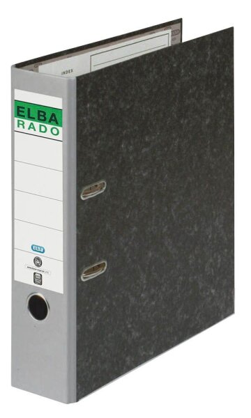 ELBA rado Wolkenmarmor Ordner grau marmoriert Karton 8,0 cm DIN A4, 1 St.
