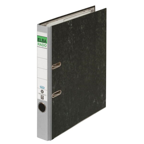 ELBA rado Wolkenmarmor Ordner grau marmoriert Karton 5,0 cm DIN A4, 1 St.