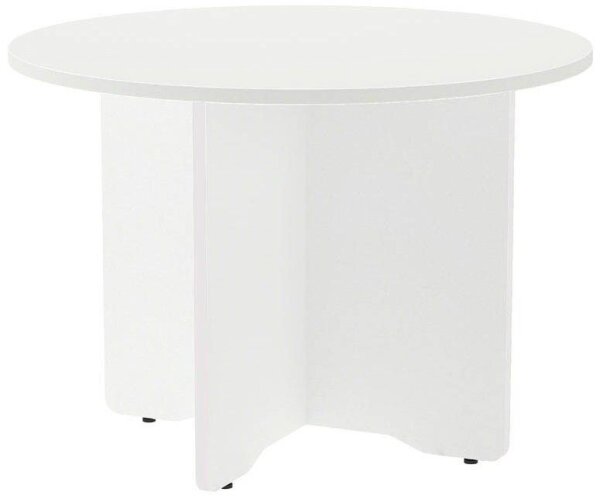 rocada Mehrzwecktisch weiß rund, Säulenfuß weiß, 100,0 x 100,0 x 72,0 cm