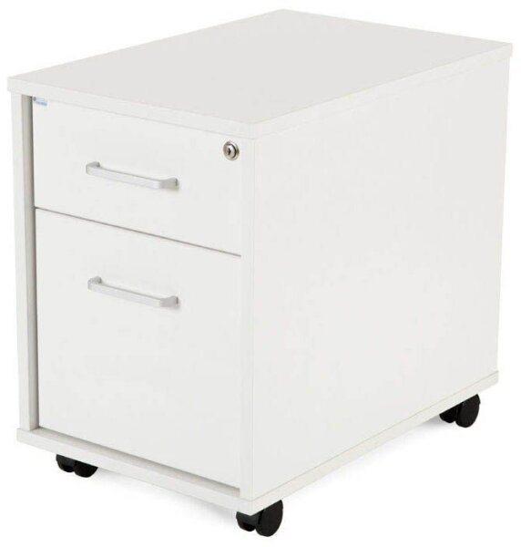 rocada Mobiler Rollcontainer weiß 2 Auszüge 40,0 x 60,0 x 58,0 cm