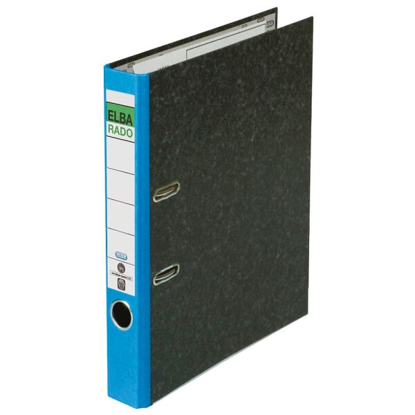 ELBA rado Wolkenmarmor Ordner blau marmoriert Karton 5,0 cm DIN A4, 1 St.