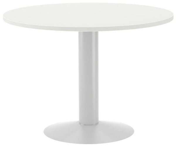 rocada Mehrzwecktisch weiß rund, Säulenfuß weiß, 100,0 x 100,0 x 72,0 cm