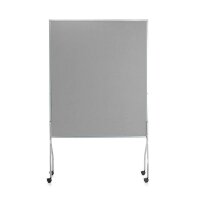 rocada Trennwand 8100V22, grau 122,0 x 196,0 cm mit Rollen, 1 St.