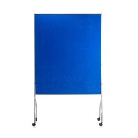 rocada Trennwand, blau 122,0 x 196,0 cm mit Rollen, 1 St.
