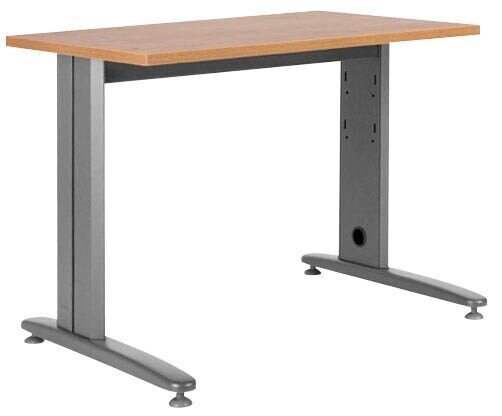 rocada METAL Schreibtisch eiche rechteckig, T-Fuß-Gestell grau 120,0 cm