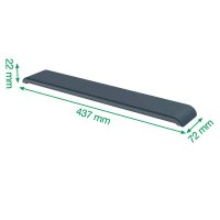 LEITZ Tastatur-Handballenauflage Ergo Cosy dunkelgrau