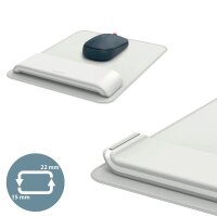 LEITZ Mousepad mit Handgelenkauflage Ergo hellgrau