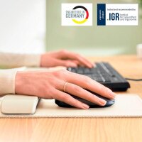 LEITZ Mousepad mit Handgelenkauflage Ergo hellgrau