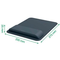 LEITZ Mousepad mit Handgelenkauflage Ergo dunkelgrau