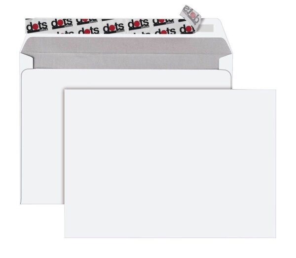 dots Briefumschläge DIN C5 ohne Fenster weiß haftklebend 250 St.