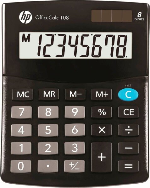 HP OfficeCalc 108 Tischrechner schwarz