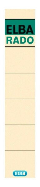 ELBA Ordneretiketten beige für 5,0 cm Rückenbreite, 10 St.