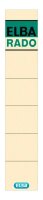ELBA Ordneretiketten beige für 5,0 cm...