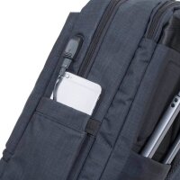 RIVACASE Laptoptasche Biscayne 8365 Kunstfaser schwarz 8365 BLACK bis 44,0 cm (17,3 Zoll)