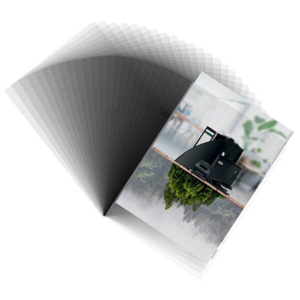 LEITZ Sichthüllen Recycle 4001 DIN A4 transparent genarbt 0,14 mm, 25 St.