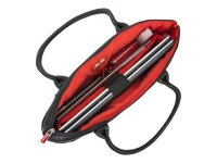 RIVACASE Laptoptasche Orly 8991 Lederimitat schwarz 8991 BLACK bis 39,6 cm (15,6  ( 8991 BLACK )