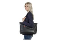 RIVACASE Laptoptasche Orly 8991 Lederimitat schwarz 8991 BLACK bis 39,6 cm (15,6  ( 8991 BLACK )