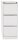 BISLEY Hängeregistraturschrank verkehrsweiß 3 Schubladen 41,3 x 62,2 x 101,6 cm, 1 St.