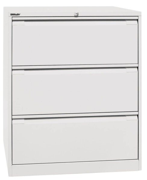 BISLEY Hängeregistraturschrank verkehrsweiß 3 Schubladen 80,0 x 62,2 x 101,6 cm, 1 St.