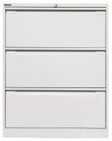 BISLEY Hängeregistraturschrank verkehrsweiß 3 Schubladen 80,0 x 62,2 x 101,6 cm, 1 St.