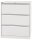 BISLEY Hängeregistraturschrank verkehrsweiß 3 Schubladen 80,0 x 62,2 x 101,6 cm, 1 St.