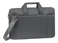 RIVACASE Laptoptasche Central 8251 Kunstfaser grau 8251 GREY bis 44,0 cm (17,3 Zoll)