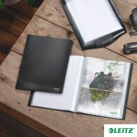 LEITZ Recycle 4676 Sichtbuch DIN A4, 20 Hüllen schwarz, 1 St.