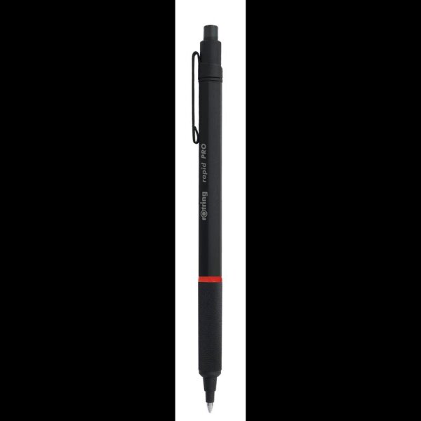 rotring Kugelschreiber rapid Pro schwarz matt, Schreibfarbe: blau, 1 St.
