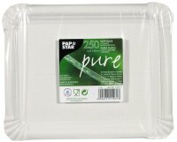 PAPSTAR Pappteller pure weiß 20,0 x 16,5 cm, 250 St.