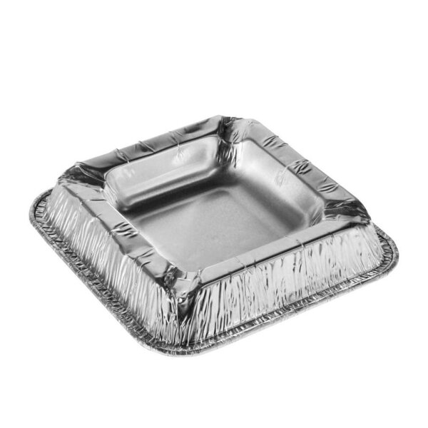 STARPAK Einweg-Aschenbecher silber 12,5 x 12,5 cm, 50 St.