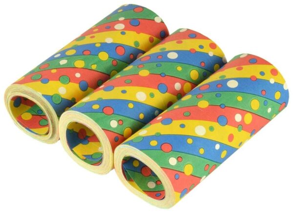 PAPSTAR Luftschlangen Confetti bunt 3 St.