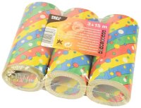 PAPSTAR Luftschlangen Confetti bunt 3 St.
